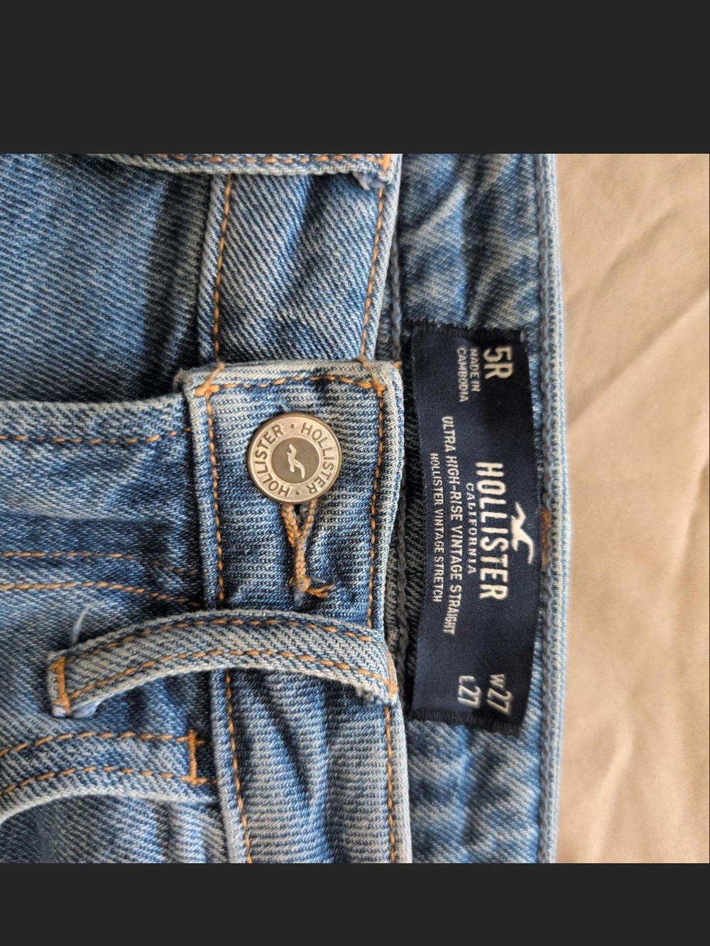 Hollister Men's Light Blue Slim Straight Jeans